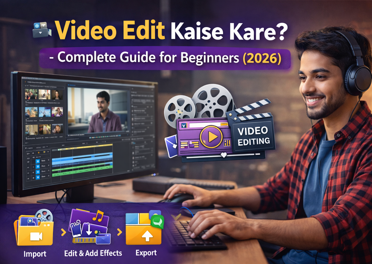 Video Edit Kaise Kare – Complete Guide for Beginners (2026)