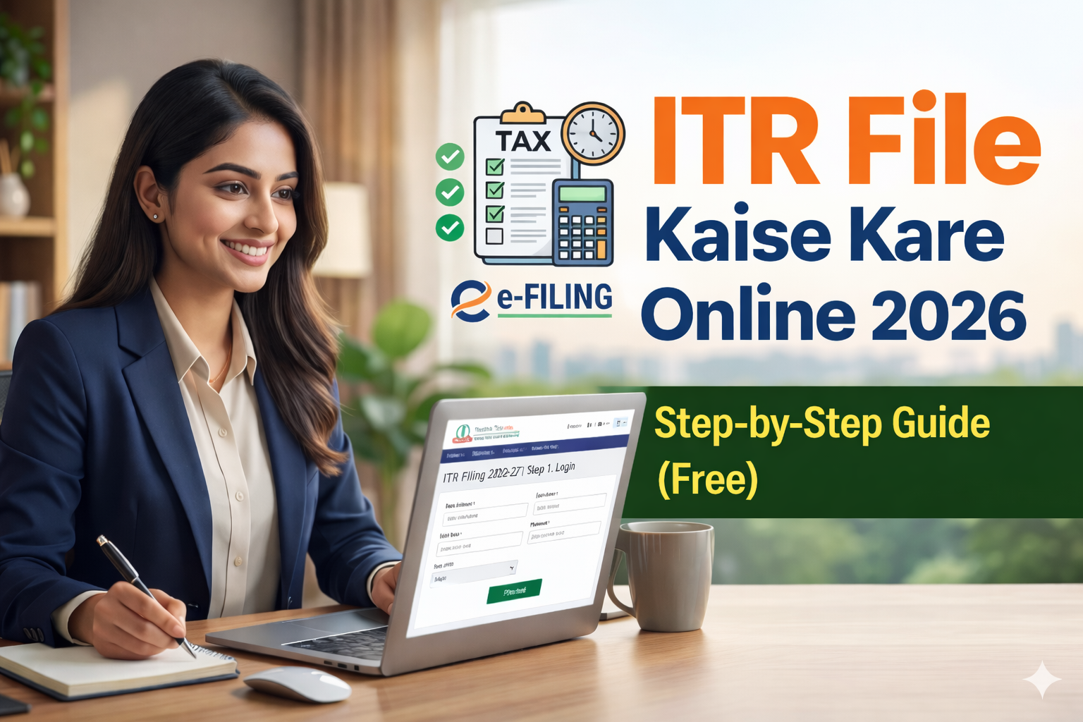 ITR File Kaise Kare Online 2026 - Step-by-Step Guide (Free)